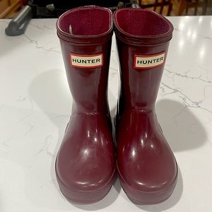 Maroon toddler Hunter boots